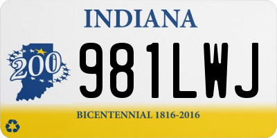 IN license plate 981LWJ