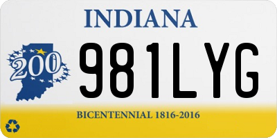 IN license plate 981LYG
