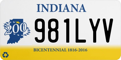 IN license plate 981LYV
