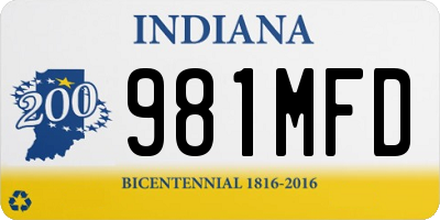 IN license plate 981MFD