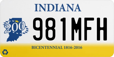 IN license plate 981MFH