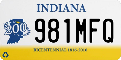 IN license plate 981MFQ