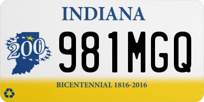 IN license plate 981MGQ