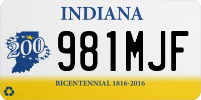 IN license plate 981MJF