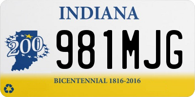 IN license plate 981MJG