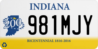 IN license plate 981MJY