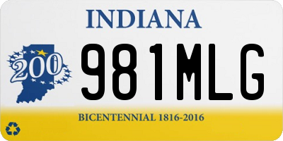 IN license plate 981MLG