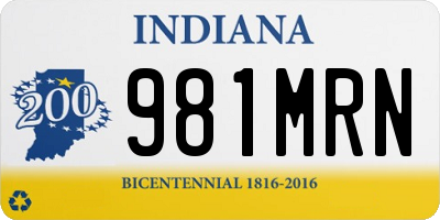 IN license plate 981MRN