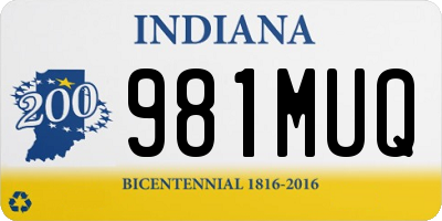 IN license plate 981MUQ