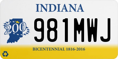 IN license plate 981MWJ