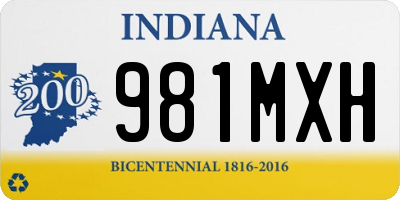 IN license plate 981MXH