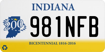 IN license plate 981NFB