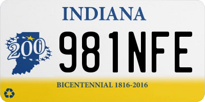 IN license plate 981NFE