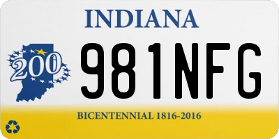 IN license plate 981NFG