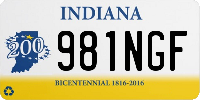 IN license plate 981NGF