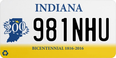 IN license plate 981NHU