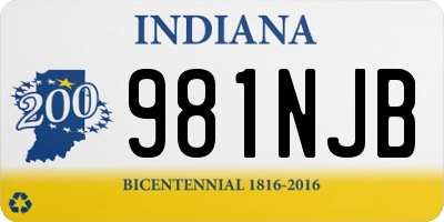 IN license plate 981NJB