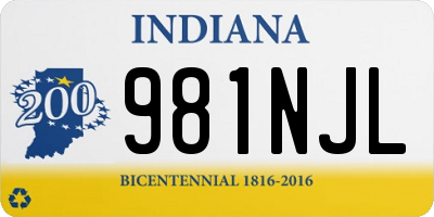 IN license plate 981NJL
