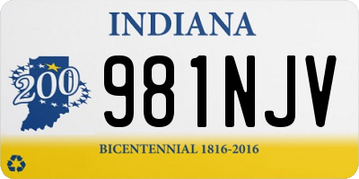 IN license plate 981NJV