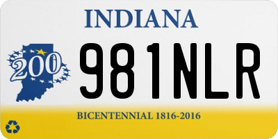IN license plate 981NLR