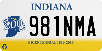 IN license plate 981NMA