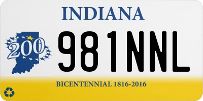 IN license plate 981NNL