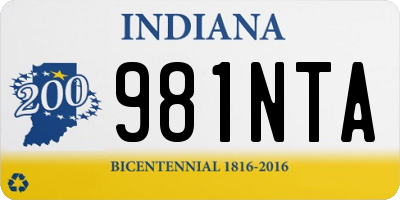 IN license plate 981NTA