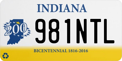 IN license plate 981NTL