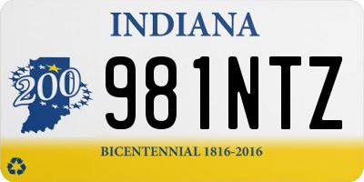 IN license plate 981NTZ