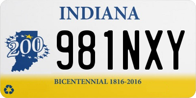 IN license plate 981NXY