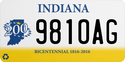 IN license plate 981OAG