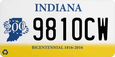 IN license plate 981OCW