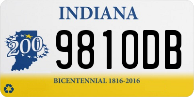 IN license plate 981ODB