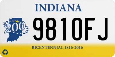 IN license plate 981OFJ