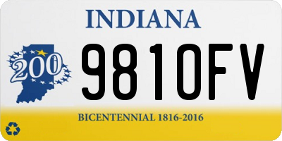 IN license plate 981OFV