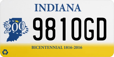 IN license plate 981OGD