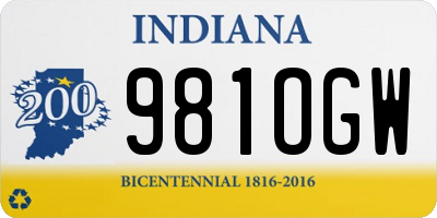 IN license plate 981OGW