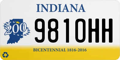 IN license plate 981OHH