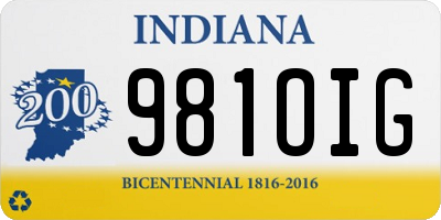 IN license plate 981OIG