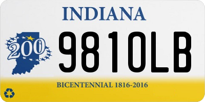 IN license plate 981OLB