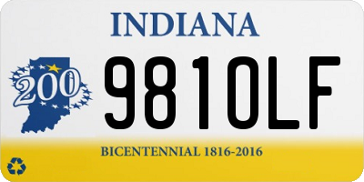 IN license plate 981OLF