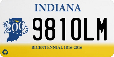 IN license plate 981OLM