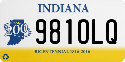 IN license plate 981OLQ