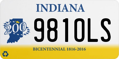 IN license plate 981OLS