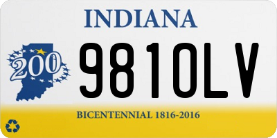 IN license plate 981OLV