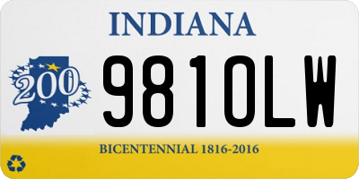 IN license plate 981OLW
