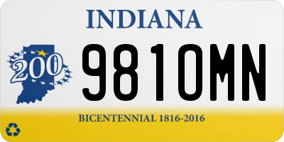 IN license plate 981OMN