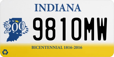 IN license plate 981OMW