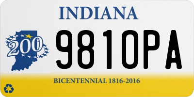 IN license plate 981OPA