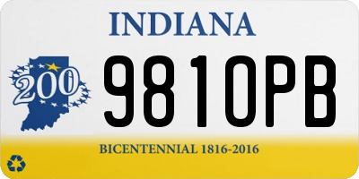 IN license plate 981OPB
